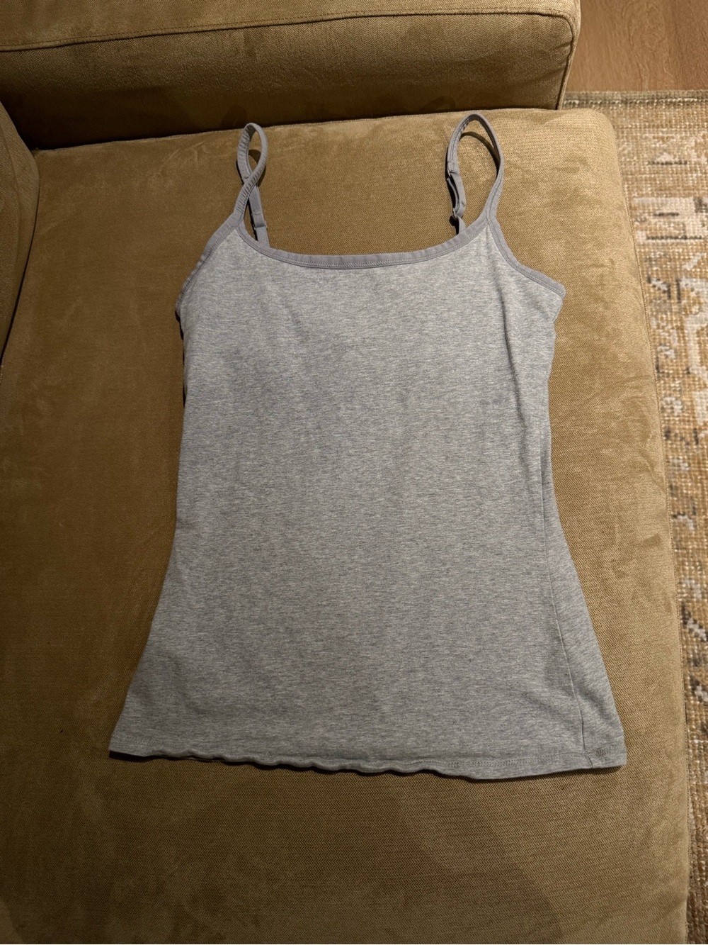 Pact Heather Gray Adjustable-Strap Camisole